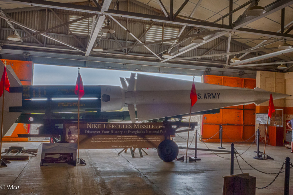 Surface to Air Nike-Hercules missile with launcher