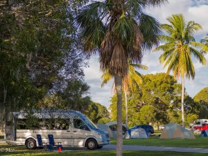 Campsite at Flamingo by Floriday Bay